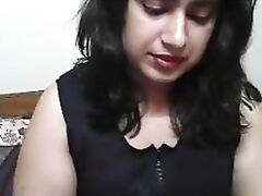 Busty babe from Delhi, India performing on live cam show and talking dirty and when the customer goes into private chat she stripped naked and masturbate for him.